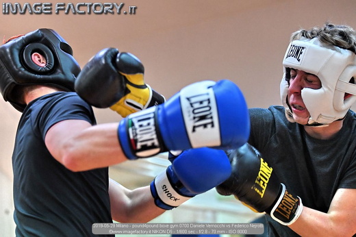 2019-05-29 Milano - pound4pound boxe gym 0700 Daniele Vernocchi vs Federico Nejrotti